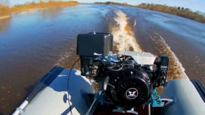 Ротан 380Э НДНД + мотор-весло SPS-2 с мотором Zongshen15 л.с.