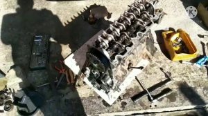 Как выставить метки на ГРМ мазда 626 2.2 12 клапанная