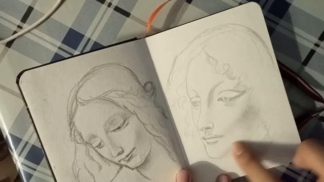 Leonardo Da Vinci style sketch | timelapse смотреть онлайн