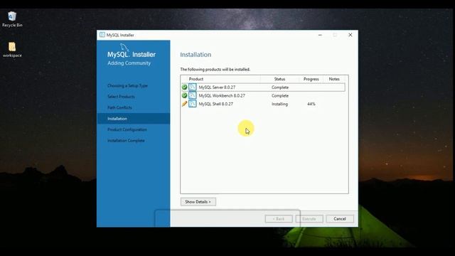 How to download & Install MySQL 8.0.27 Server & Workbench on Windows 10 | Create, show & delete DB смотреть онлайн
