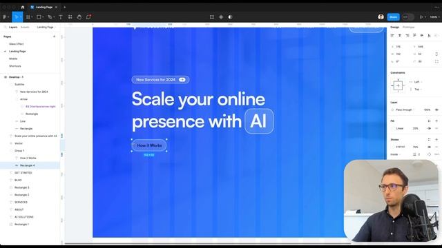 Let's Design an AI Landing Page in Figma смотреть онлайн