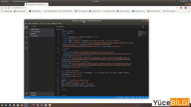 PHP Metin ve Kelime Fonksiyonları (Metin Kısaltma, Metin Değiştirme vb.) смотреть онлайн