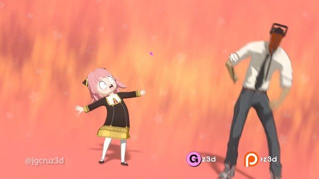 Anya Forger Meets ChainSawMan | Bumble bee dance | Animation смотреть онлайн