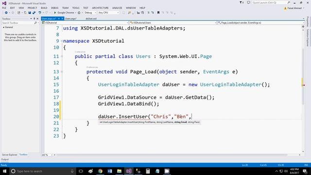 Create Login Option in Asp Dot Net (part 9), Insert User default values using XSD смотреть онлайн