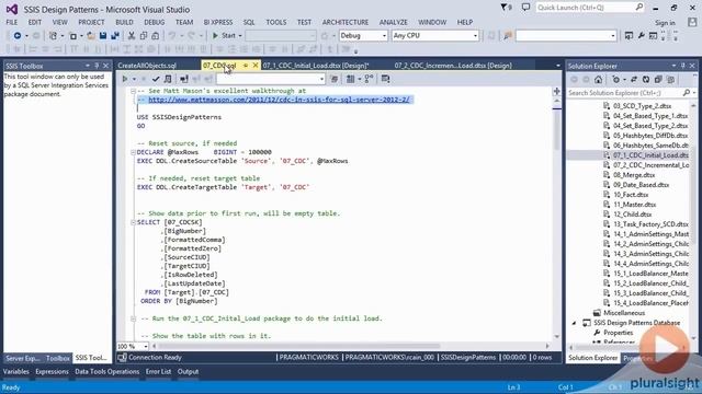 Change Data Capture in SSIS tutorial смотреть онлайн