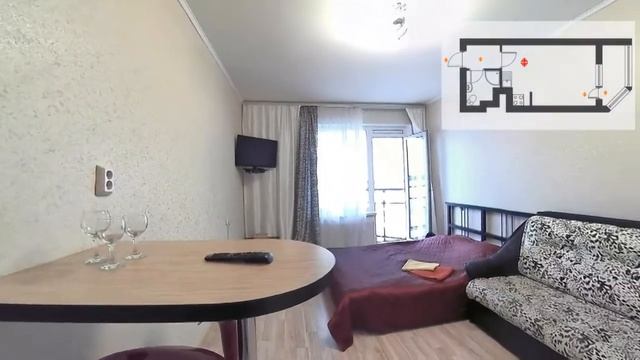 Посуточная Аренда студии в Санкт-Петербурге. Студия, 33 м², пр. Большевиков, д. 7к3, Невский р-н смотреть онлайн