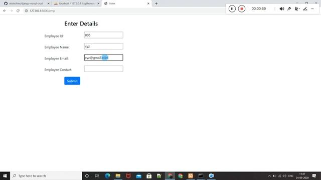 Employee Records Management | Python Django CRUD Project using MySQL CRUD Source Code смотреть онлайн