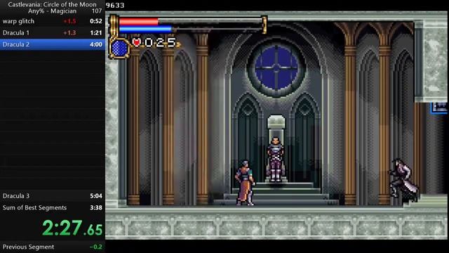 Castlevania: Circle of the Moon Any% Magician speedrun in 3m 52s (old WR) смотреть онлайн