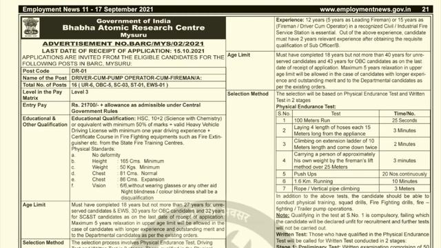 Employment News Paper This Week PDF: Sep 2021 2nd Week (11-17) Emp News |रोजगार समाचार |Govt Jobs смотреть онлайн