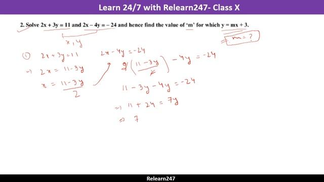 Class 10 - Linear Equations - Ex 3.3, Q2 - NCERT смотреть онлайн