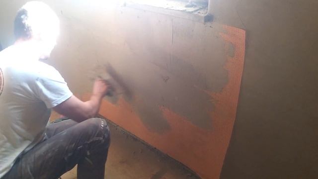 Tynki Gliniane, Nakładanie Tynki Glinianego Drobnoziarnistego