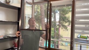 Внутренняя москитная сетка на пластиковые окна с возможностью установки из помещения без сложностей