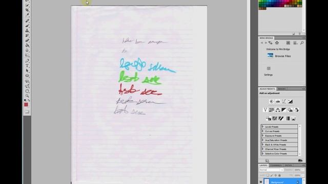 Copying Writing on Real Paper with Photoshop + Printer! смотреть онлайн