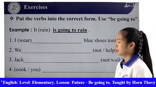 Future (Be Going to) | English Lesson | E-Learning Materials | NGPRC | By Ms. Horn Thavy смотреть онлайн