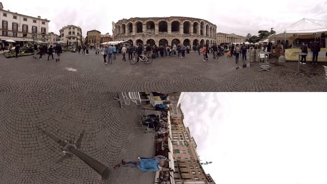 360 video: In front of Verona Arena, Verona, Italy смотреть онлайн