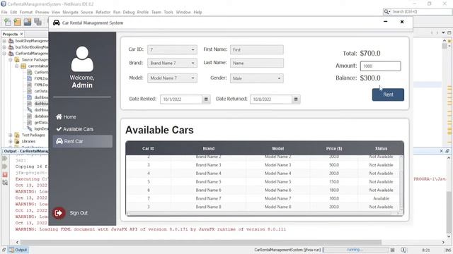 JavaFX Tutorial - Car Rental Management System in java Netbeans with Source code and Video Tutorial смотреть онлайн