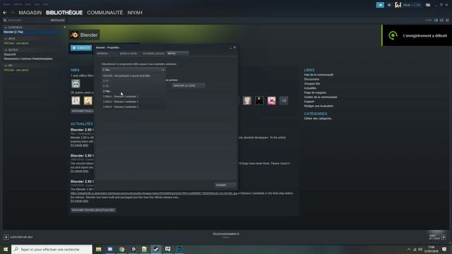 Steam & Blender: Downgrade from 2.8 to 2.79a смотреть онлайн