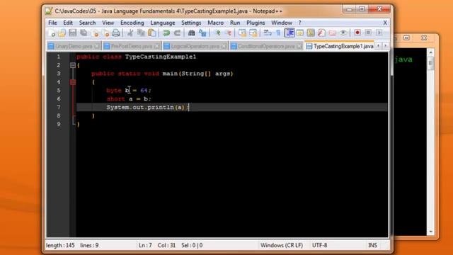 Java - Type casting and Type conversions смотреть онлайн