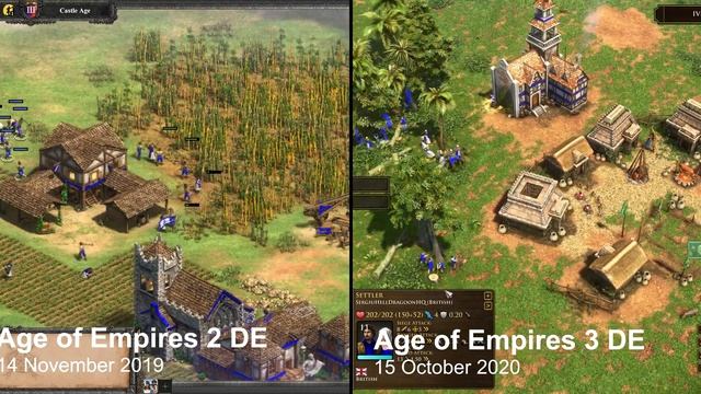 Age of Empires 2 DE vs Age of Empires 3 DE смотреть онлайн