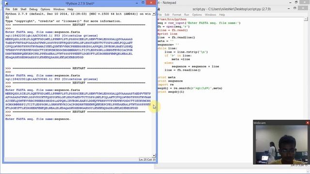 How to read Fasta file : python смотреть онлайн