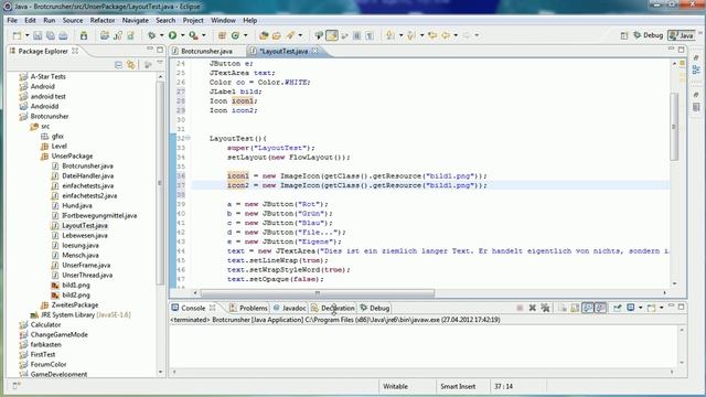 Java Tutorial 86 - Bilder in der GUI смотреть онлайн
