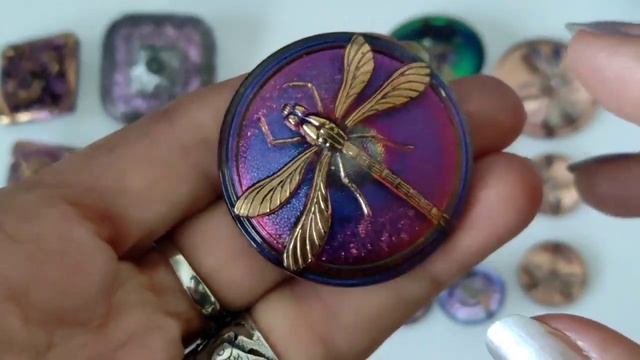 Чешские пуговицы из Богемского стекла в моей коллекции смотреть онлайн