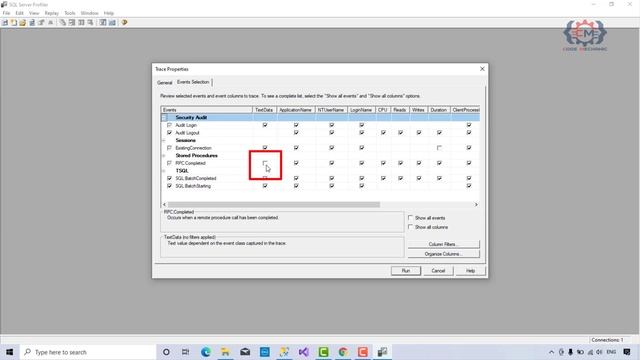 5.2 Setting up a SQL Profiler Trace in SQL Server смотреть онлайн