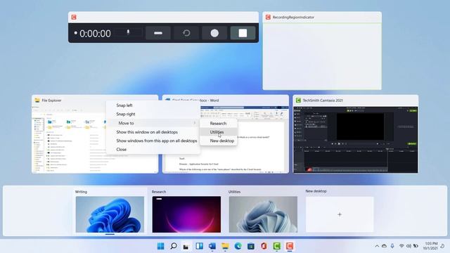 Microsoft Windows 11 - Using Multiple Desktops смотреть онлайн