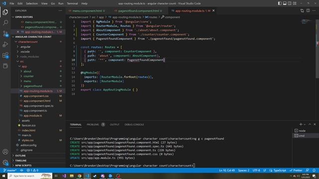 How to Link to Different Routes in Angular using RouterLink - Character Counter App смотреть онлайн