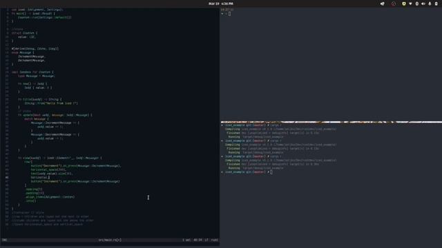 Simple counter app using iced rs part 2 смотреть онлайн