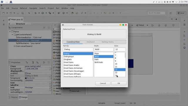 62 JAVA Swing GUI WindowBuilder смотреть онлайн