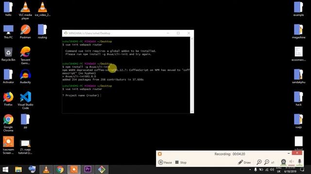 22 vuejs bangla tutorial | vuejs framework bangla tutorial | vuejs router and project create смотреть онлайн