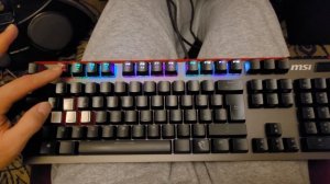 Геймерская Клавиатура MSI Gk 80  Cherry MX Red