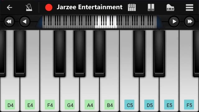 Tujhe Dekha To Yeh Jana Sanam Mobile Piano Tutorial | Jarzee Entertainment смотреть онлайн