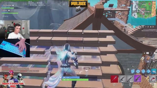 I WON WITH SYMFUHNY'S KEYBOARD!! - Fortnite Battle Royale смотреть онлайн