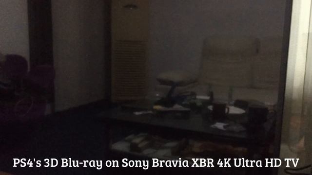 3D Blu-ray: PlayStation 4 (PS4) On Sony Bravia XBR 4K Ultra HD TV
