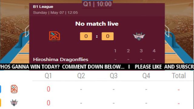 B-League | Hiroshima Dragonflies Vs Ryukyu Golden Kings | LIVE SCORE ONLY | Japan B-League Game смотреть онлайн