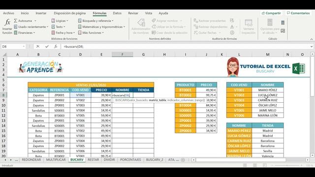 ? BUSCARV EXCEL: Cómo traer datos de una hoja de EXCEL a otra (FÁCIL Y DE MANERA AUTOMÁTICA) ? смотреть онлайн