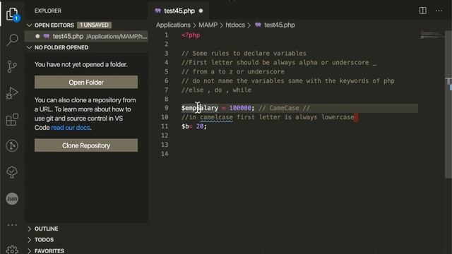 PHP and Mysql In depth Course - Variable Naming Convention - Part 4 смотреть онлайн
