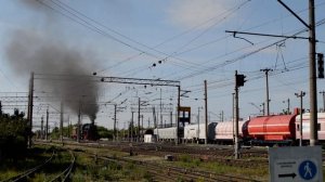 Обкатка паровоза Л-3653 после ремонта