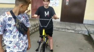 поставил мтб руль на bmx и наоборот