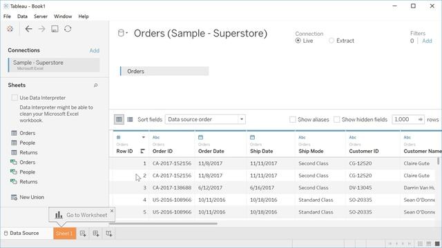 3) Merge or Join Relational Datasets with Tableau смотреть онлайн