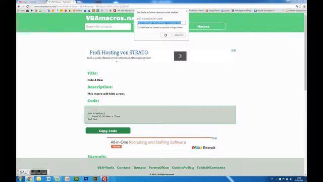Hide A Row - VBA Macros - Tutorial - MS Excel 2007, 2010, 2013 смотреть онлайн