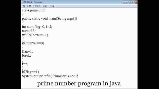 prime number program in java смотреть онлайн