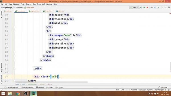 Creating a Login and Registration system using Flask