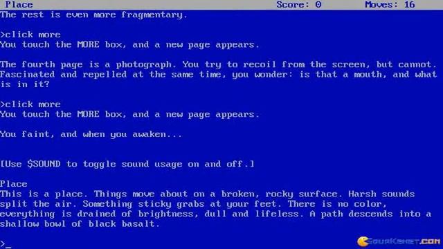 The Lurking Horror gameplay (PC Game, 1987) смотреть онлайн