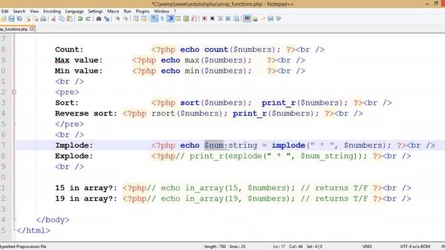 Array Functions in PHP in Urdu / Hindi(Learn PHP and MySqli in Urdu Complete)| Part 31 of 120 смотреть онлайн