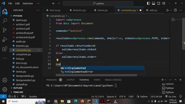 Python. Ejecutar línea de comandos de CMD смотреть онлайн