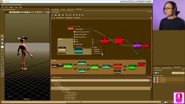 Organize your Lumberyard Animation Graph with Node Groups | Lumberyard Tutorial 2020.05 смотреть онлайн