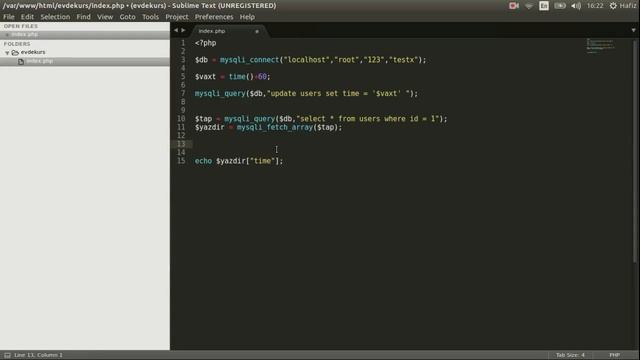 PHP Dərslər #41 - Time funksiyası смотреть онлайн
